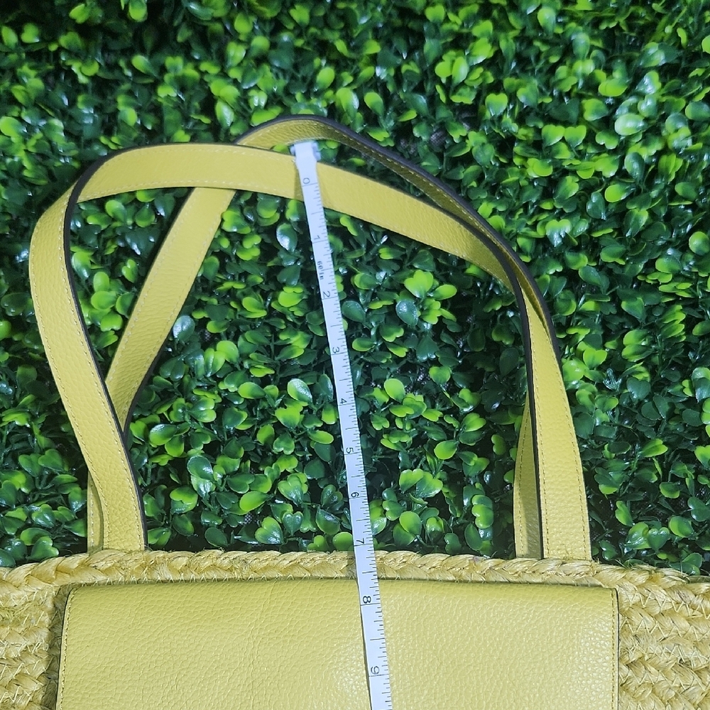 Yellow Woven Tote Bag - Picture 13 of 16